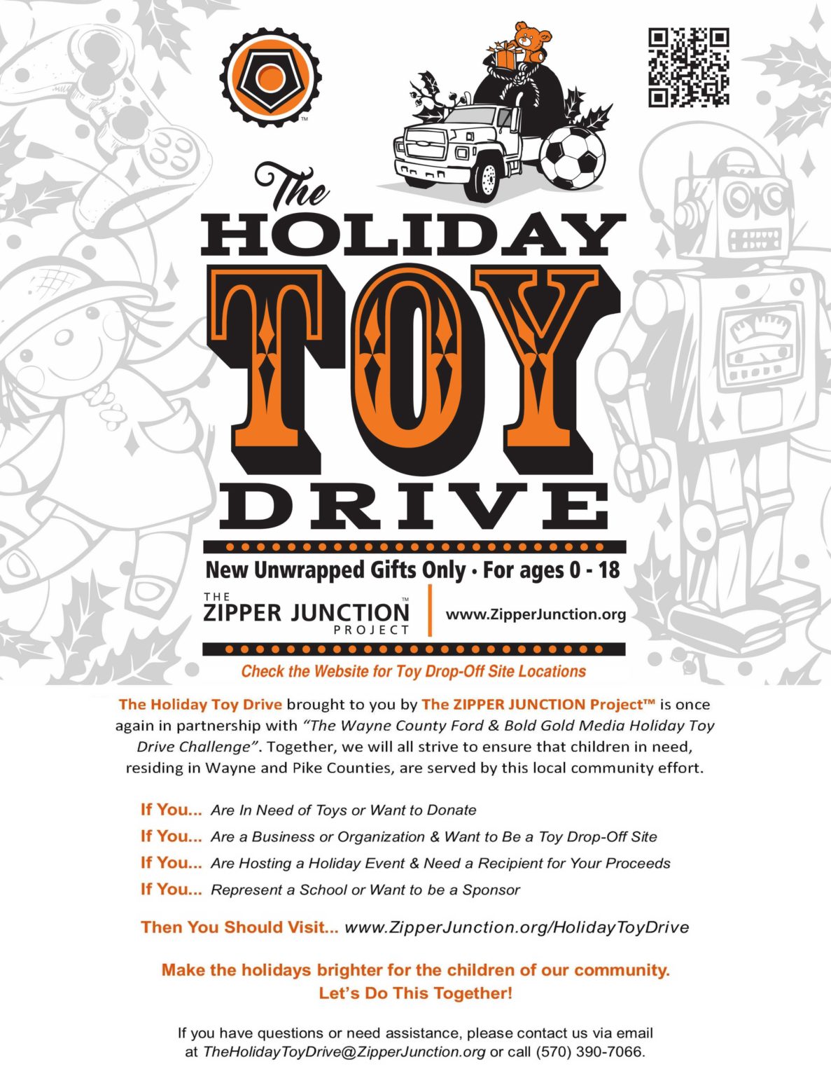 The Holiday Toy Drive The ZIPPER JUNCTION Project